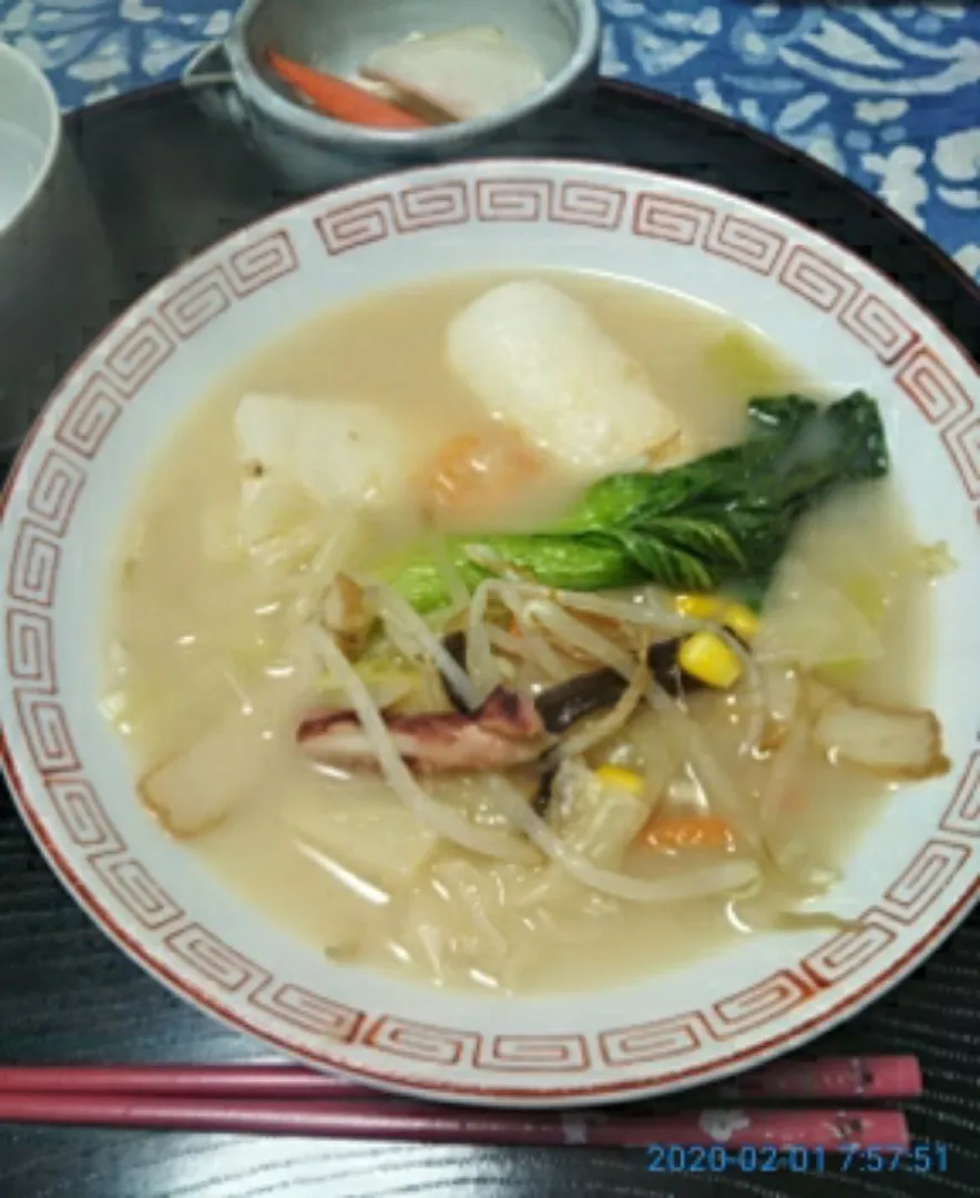 よねばーばの朝ごはん
ちゃんぽん風野菜スープ、|yoneばーばさん