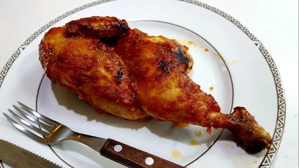 air fryer Cajun roast chicken|steven z.y.さん