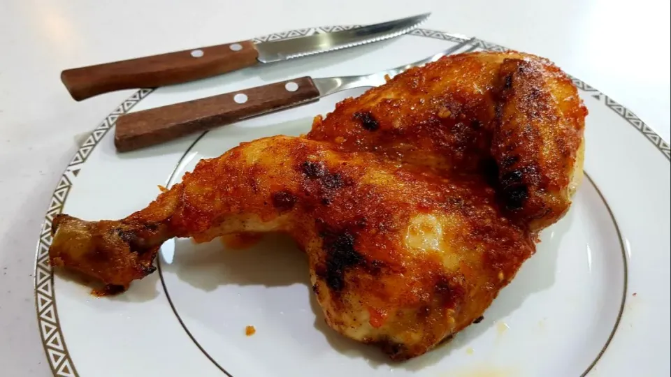 air fryer Cajun roast chicken|steven z.y.さん