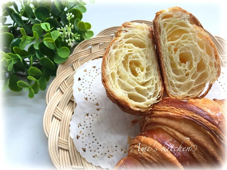 Snapdishの料理写真:クロワッサン🥐断面😅|あみさん