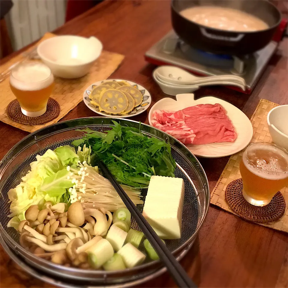 ごま豆乳鍋
からし蓮根|𓇼 Ⓢ Ⓗ Ⓘ Ⓝ Ⓞ Ⓑ Ⓤ 𓇼さん