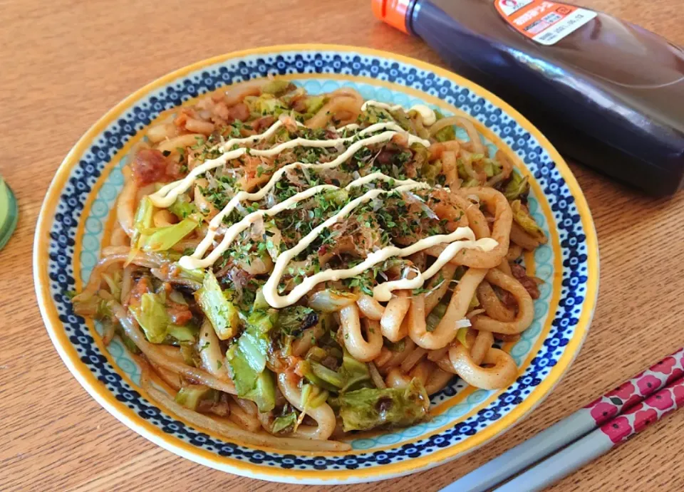 Snapdishの料理写真:焼きうどん☀️🍴|しほさん