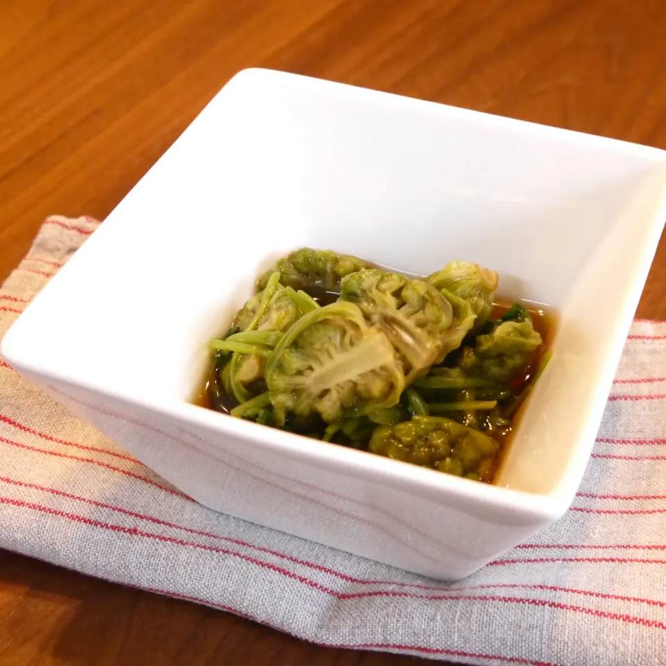 All About 料理レシピさんの料理 ふきのとうのおひたしの作り方！野菜料理の簡単レシピ #AllAbout|麻紀子さん