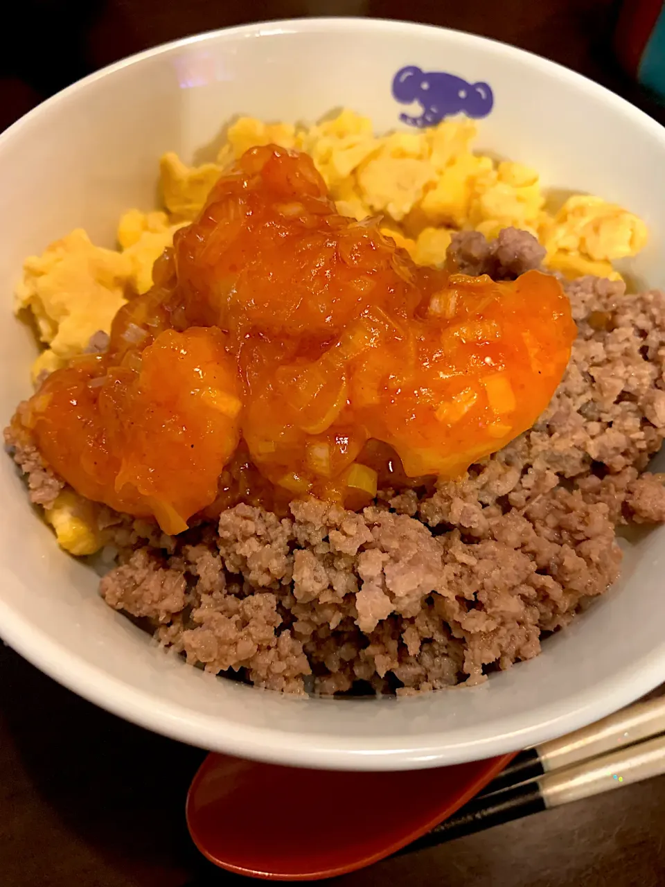 Snapdishの料理写真:三色丼‼️|みっこちゃんさん