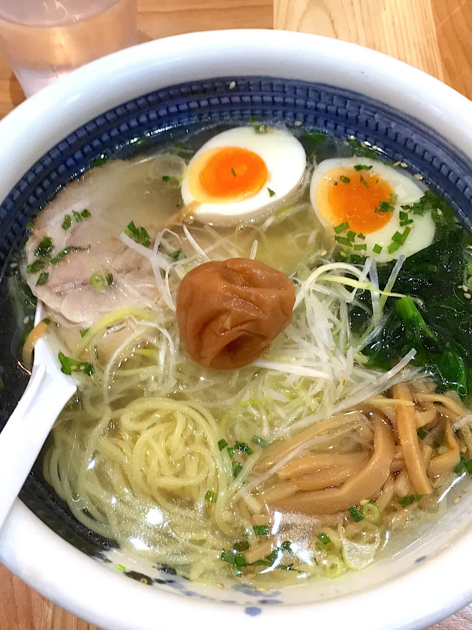 Snapdishの料理写真:梅しそラーメン@俺流塩ラーメン/新宿|aaa..caさん