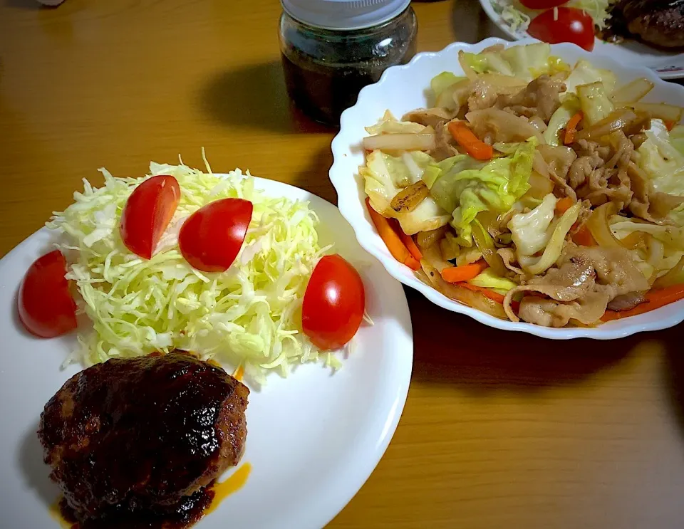 今日の男女飯絆は、
ハンバーグーと豚バラ野菜炒め
( •̀ᴗ•́ )/|ひーちゃんさん