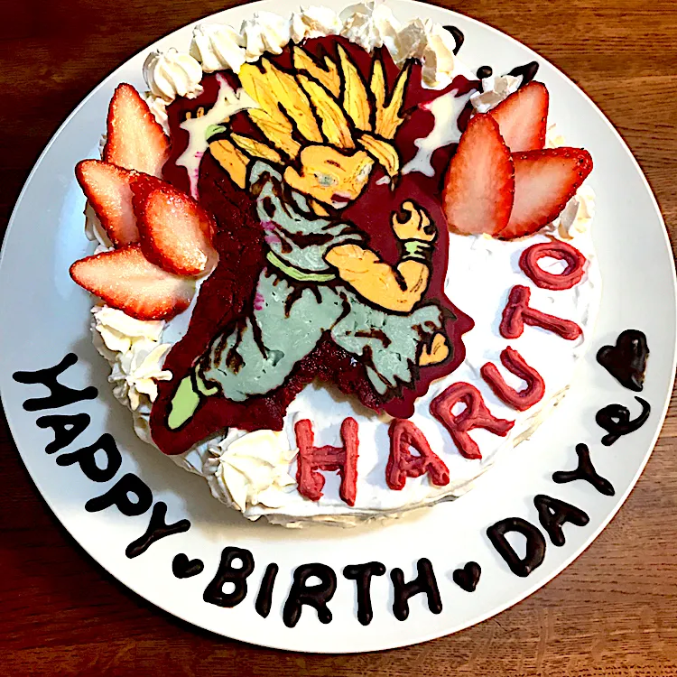 Snapdishの料理写真:birthday cake🎂悟飯ver.|hnnさん