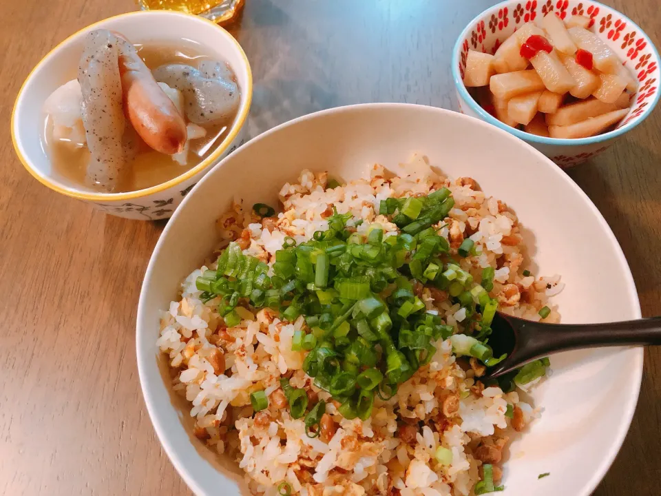 納豆チャーハンとおでんとポリポリポリポリポリポリ大根|薫子さん