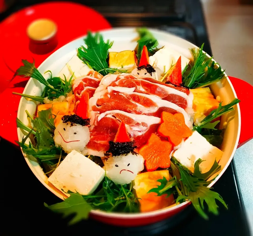 節分ですね💕
オニさん👹おろしの
鴨肉で節分鍋🍲|yukaringoさん