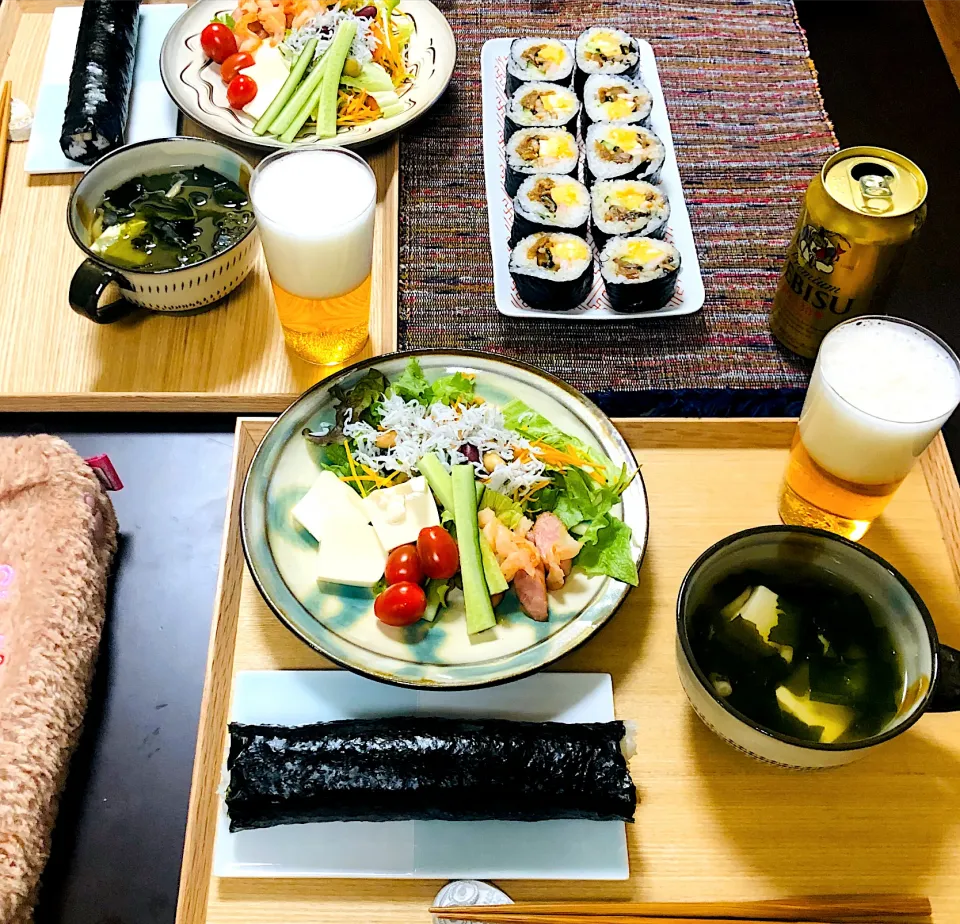 Snapdishの料理写真:節分！恵方巻き・太巻き|moricreampannaさん