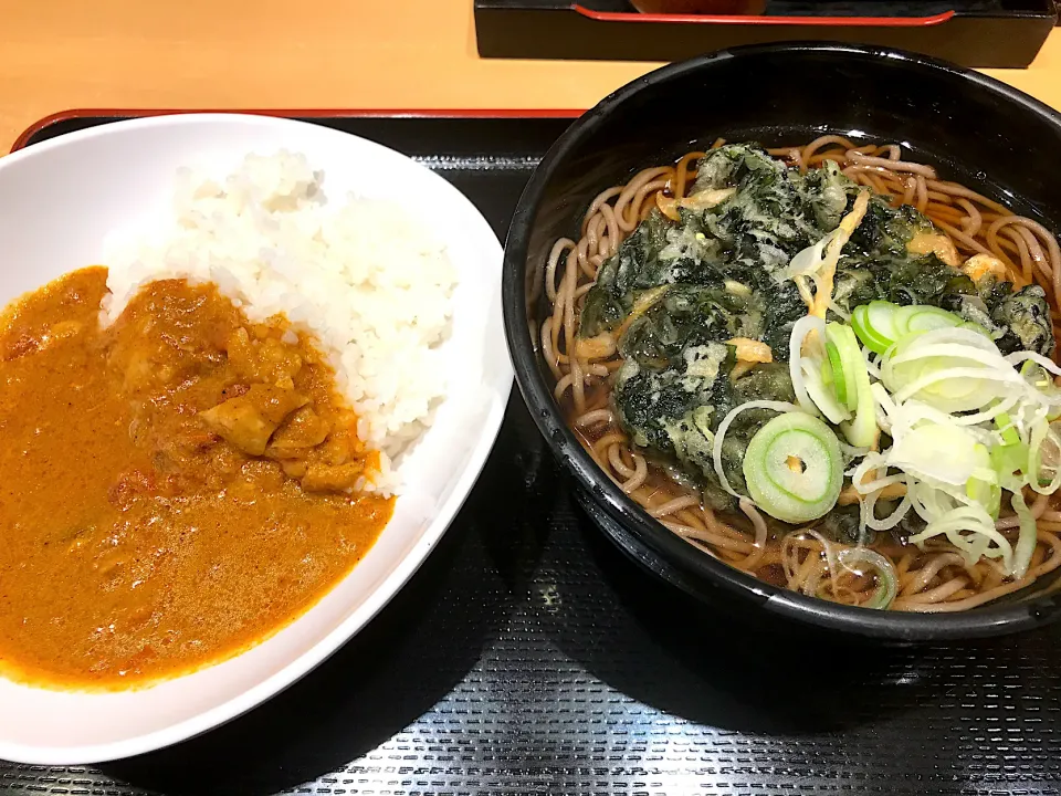 新生姜わかめ天そば　半よもだカレー|マハロ菊池さん