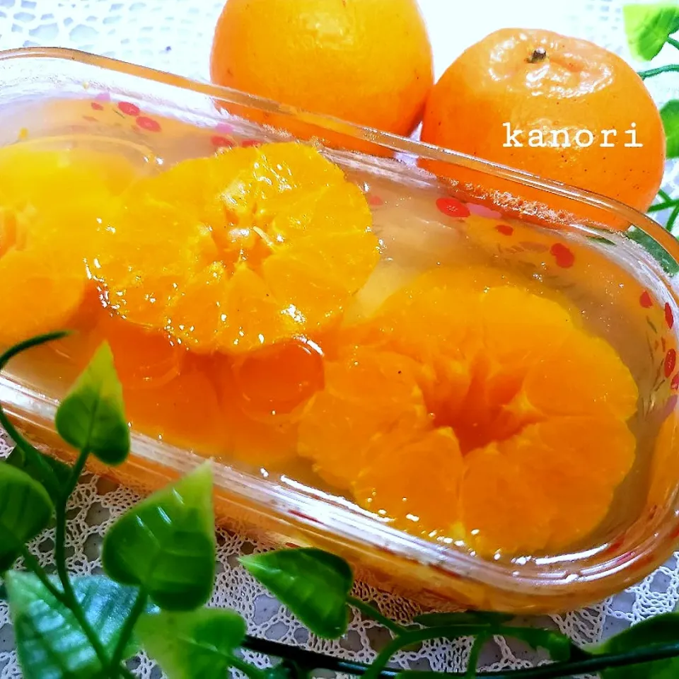 みかんまるごとゼリー🍊|かのりさん