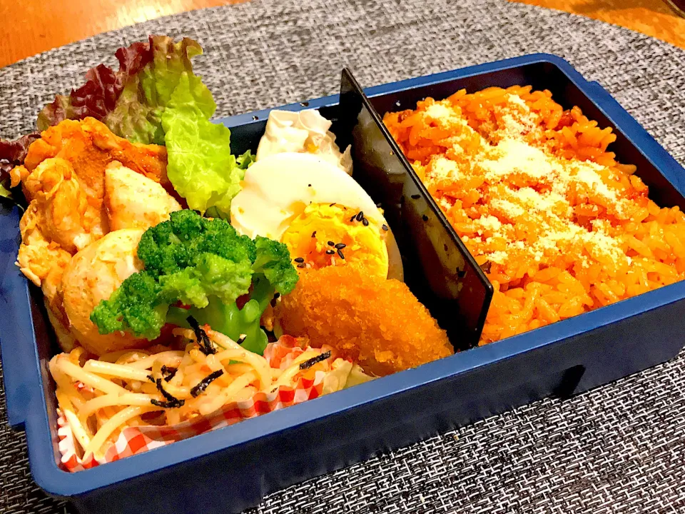 タンドリーチキンandチキンライス弁当|とみぃさん