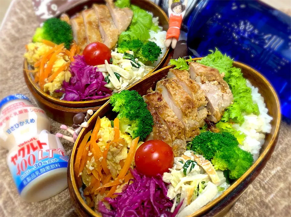 Snapdishの料理写真:今日の夫婦弁⁽⁽ ◟(灬 ˊωˋ 灬)◞ ⁾⁾💕|桃実さん