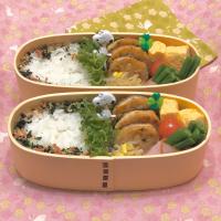 蓮根の鶏ひき挟み照り焼き☘の双子ちゃんお弁当💙❤️ 2/5 水