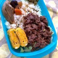 2020.2.5高校⚽️男子焼肉弁当〜🍱😋