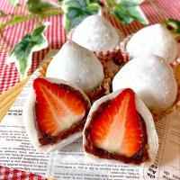 粒あんと生チョコのいちご大福