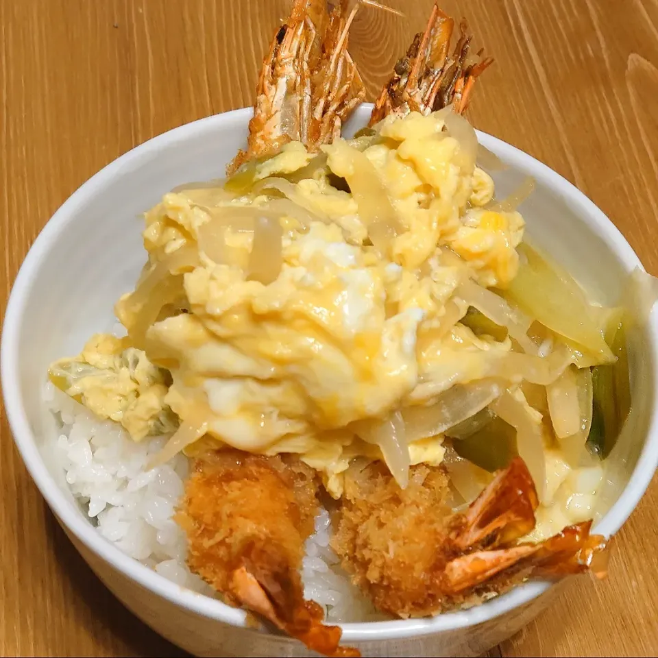 有頭えびのカツ丼|ｌａｖｅｎｄｅｒｆ❜mさん