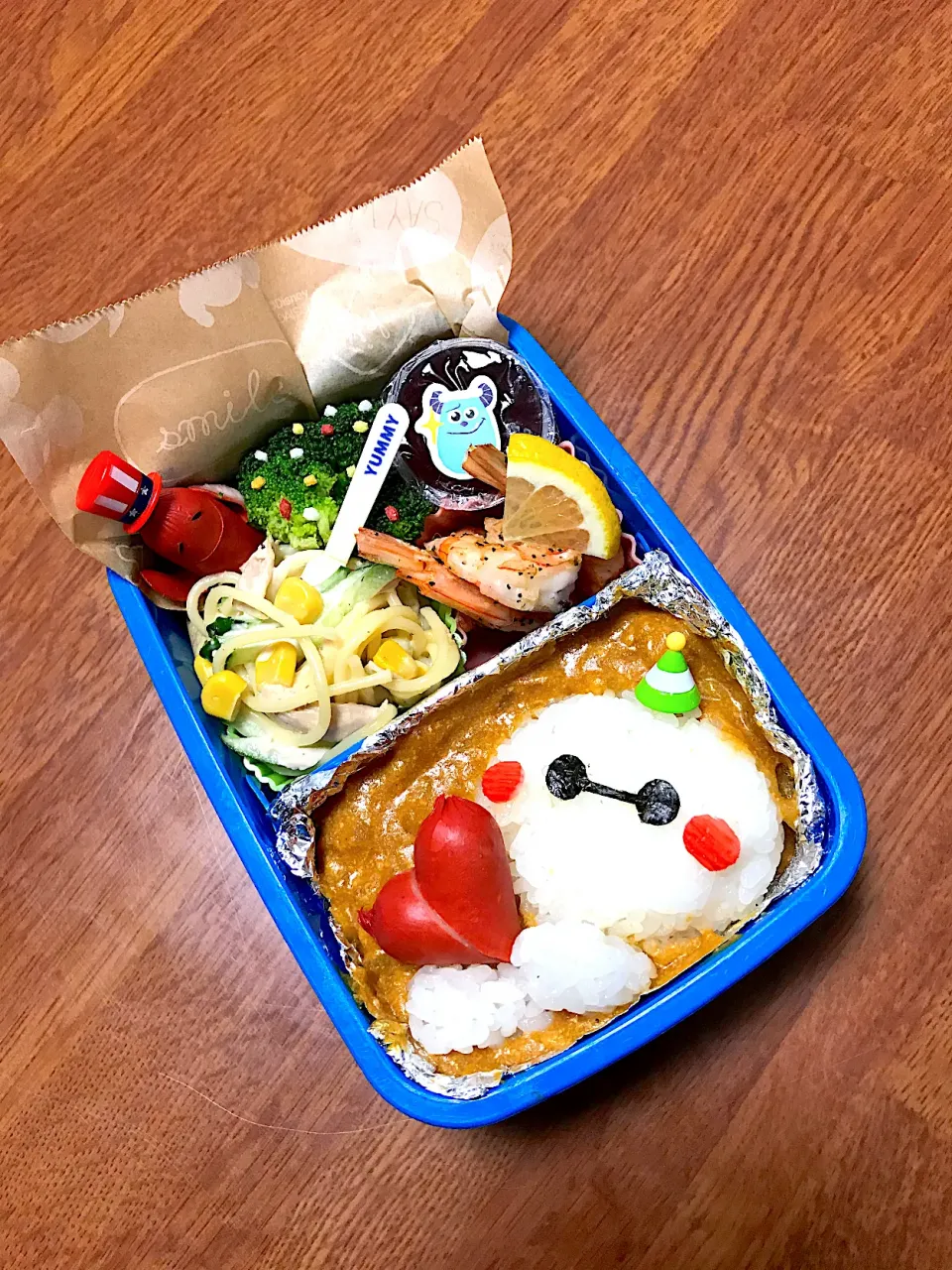 ベイマックスバターチキンカレー弁当♡|かなさん