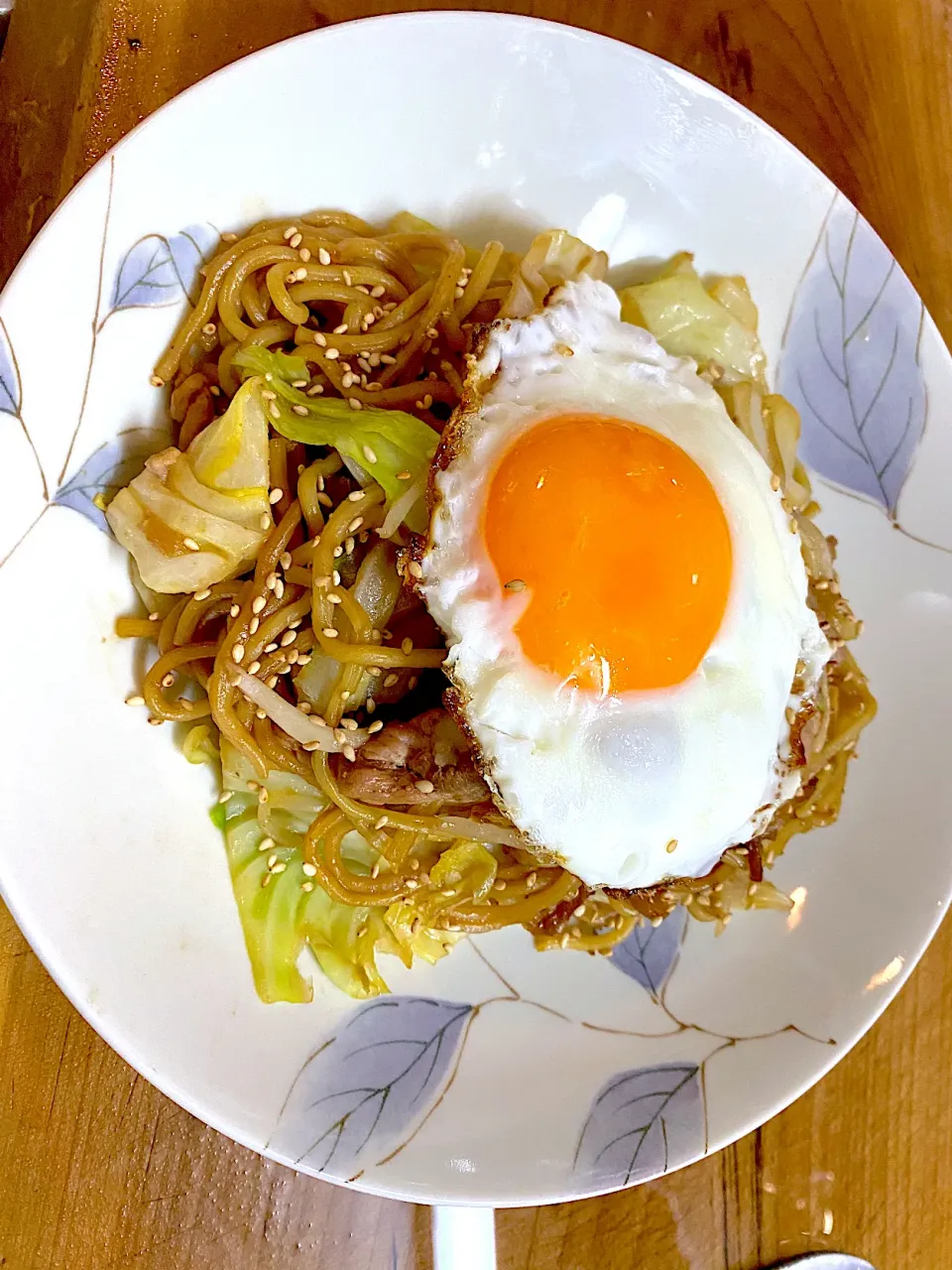 味噌、焼肉のたれベース焼きそば|名状しがたいゴミムシのようなものさん