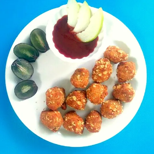 chicken crunchy 
meat ball|eat well snaks cornerさん