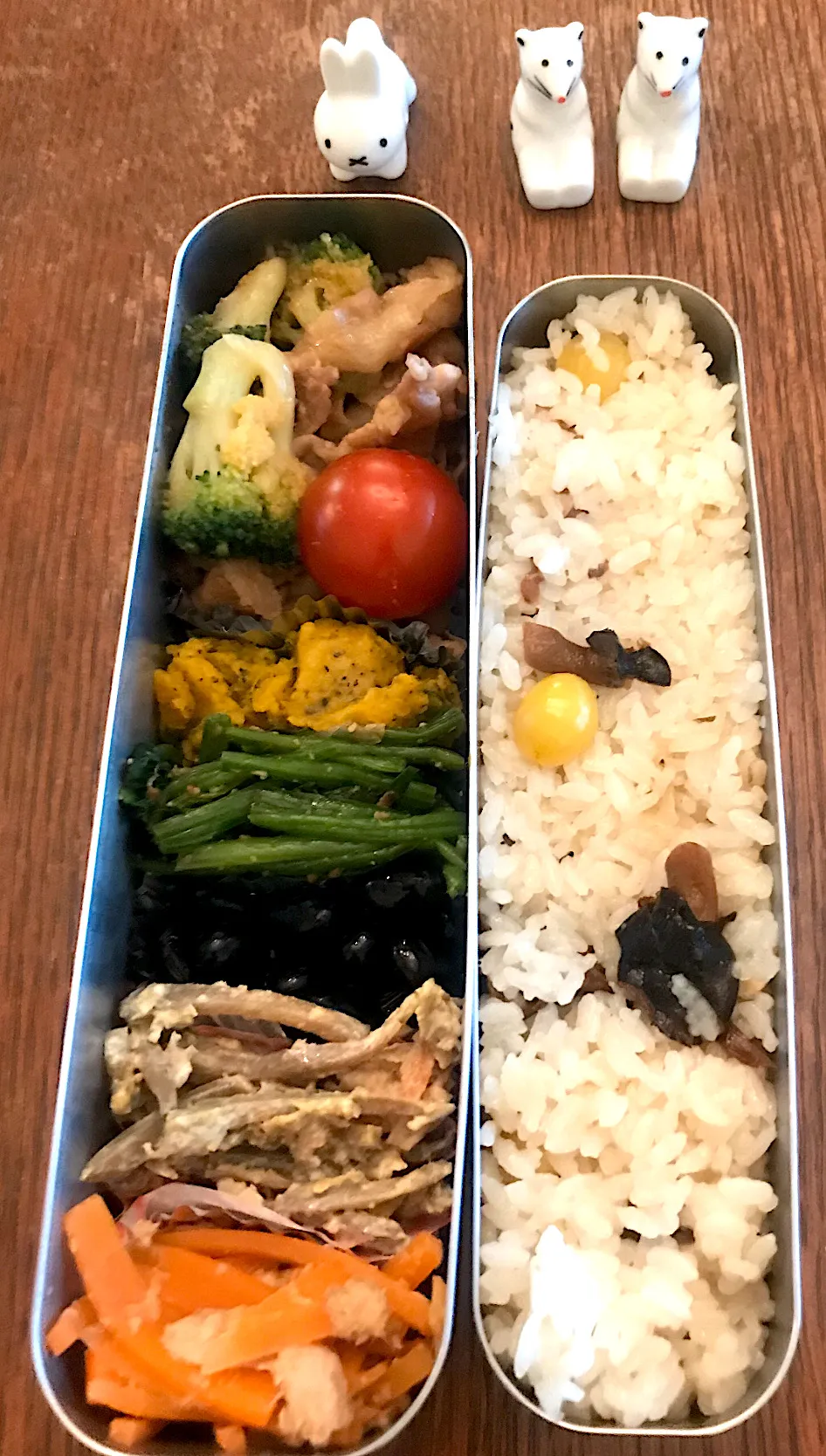 Snapdishの料理写真:ランチ #お弁当記録  #サーモス  #お弁当 #豚肉ブロッコリーオイスター炒め🥦|小松菜さん