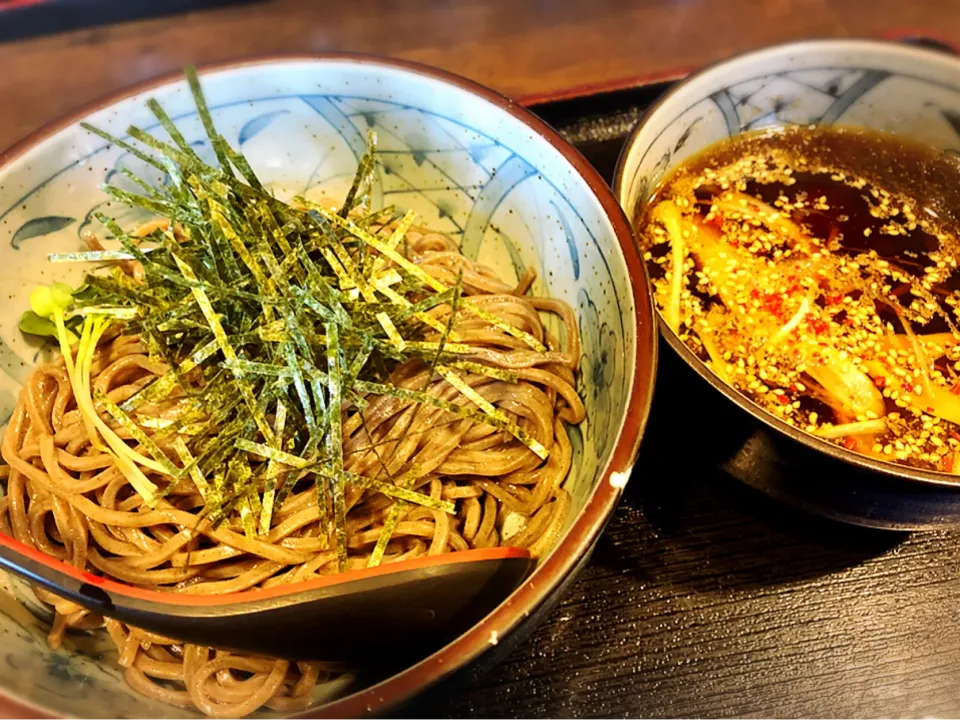 鶏つけ蕎麦（並） ¥750|Blue Moon Caféさん