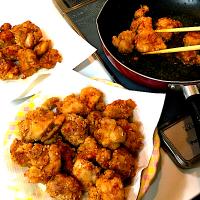 今夜はみんなが大好きな唐揚げ。