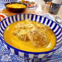 チキンソテーガーリッククリームソース煮♡シュクメルリ　#にんにくプンプン