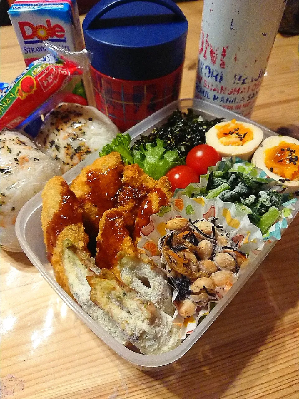 Snapdishの料理写真:2020.2.8 息子弁当🍱|あずきラテさん