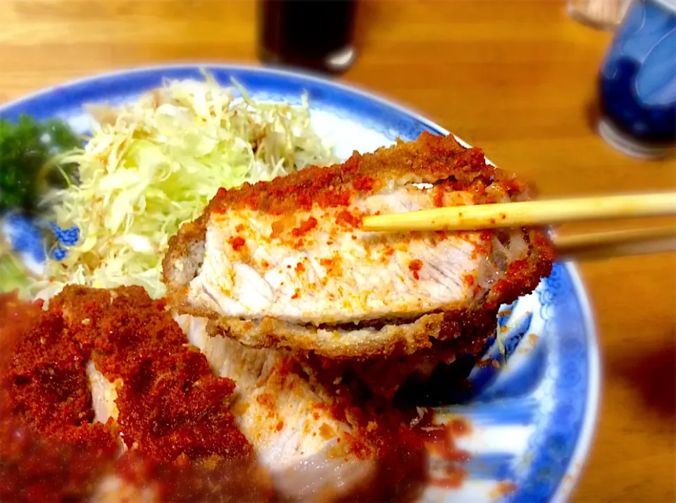 超肉厚 ジワっと汗がでる 辛味噌とんかつ       茨城県石岡市 関平|Takeshi  Nagakiさん