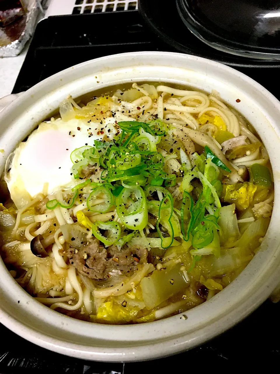 豚肉と白菜の鍋焼きみぞれうどん＠自宅|Yasuhiro Koikeさん