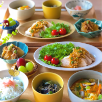 よだれ鶏の献立