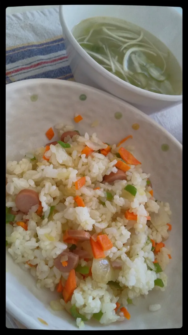 貧乏飯ピラフランチ|えびフライさん