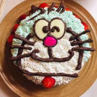 富士子🍒🐰🍓さんの料理 ドラえもんケーキ((̵̵́ ̆͒͟˚̩̭ ̆͒)̵̵̀)