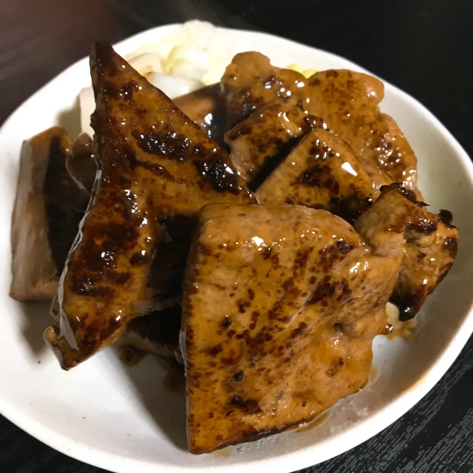 新鮮豚レバー甘辛焼き🐷|marioさん