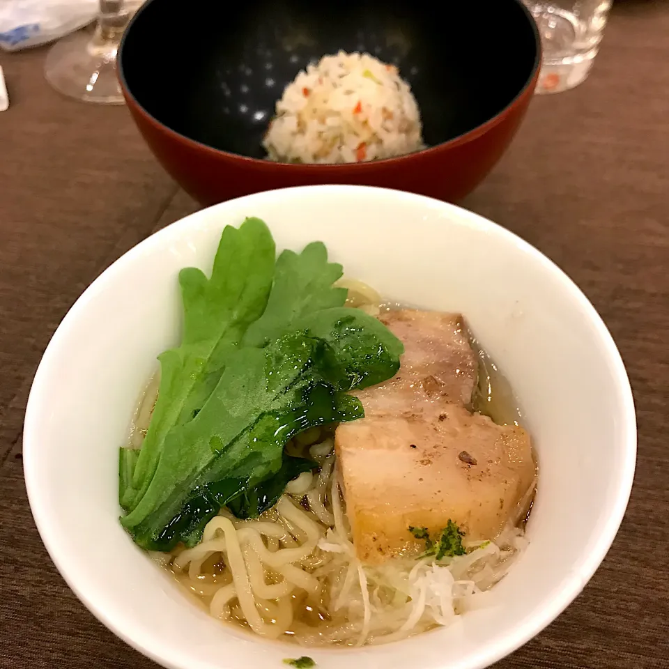 柑橘薫る醤油ラーメン　と　炊込みご飯　by入江シェフと村田シェフ|annexさん