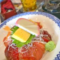 ゴルフ飯　鮪漬け丼