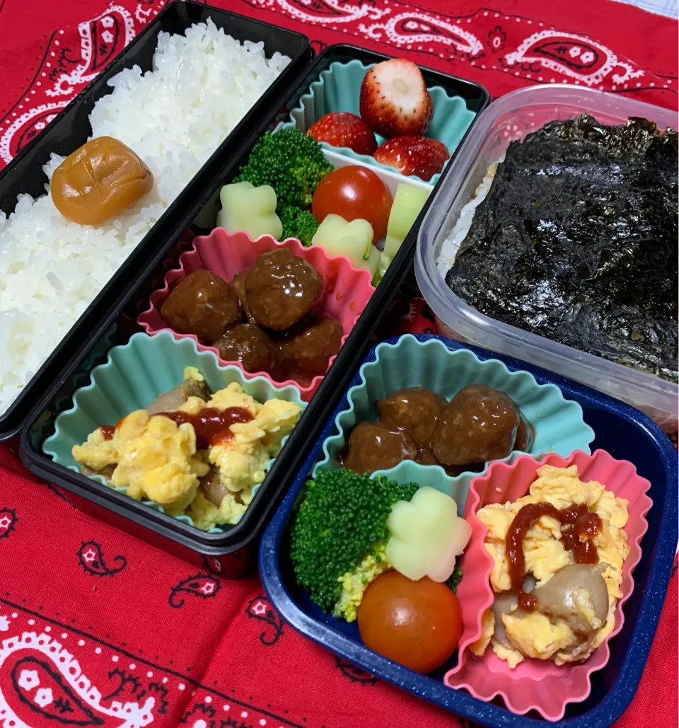 Snapdishの料理写真:旦那さん＆娘のお弁当2/10|iguigupopさん