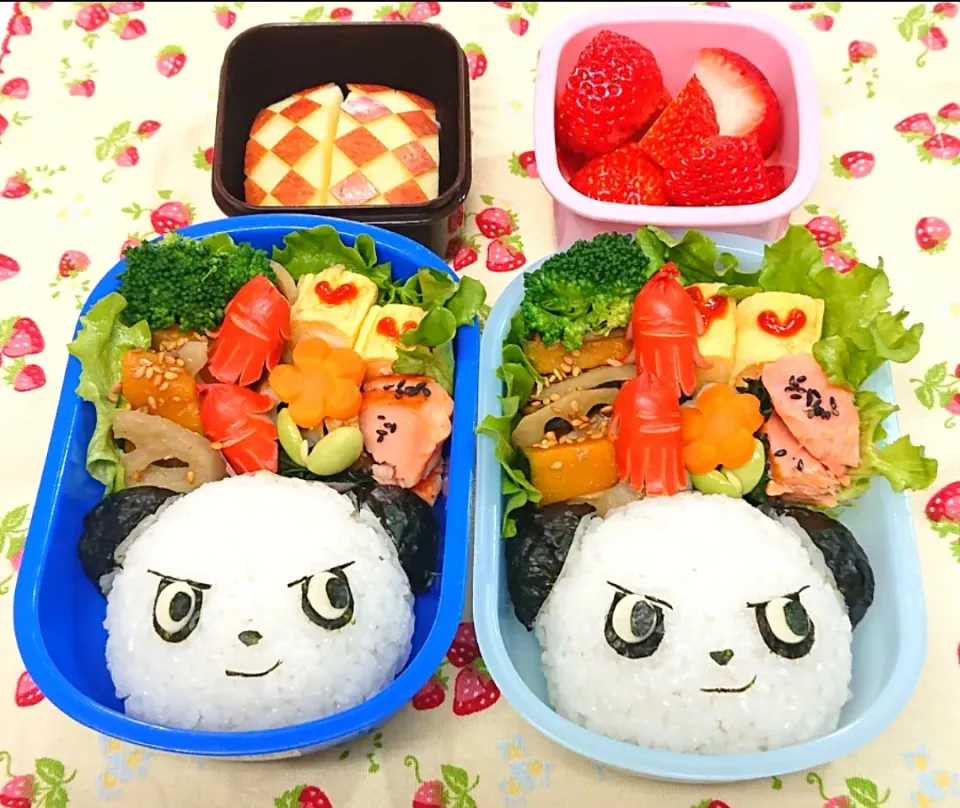 ヤンチャムおにぎり弁当❤️|みちゅあしさん