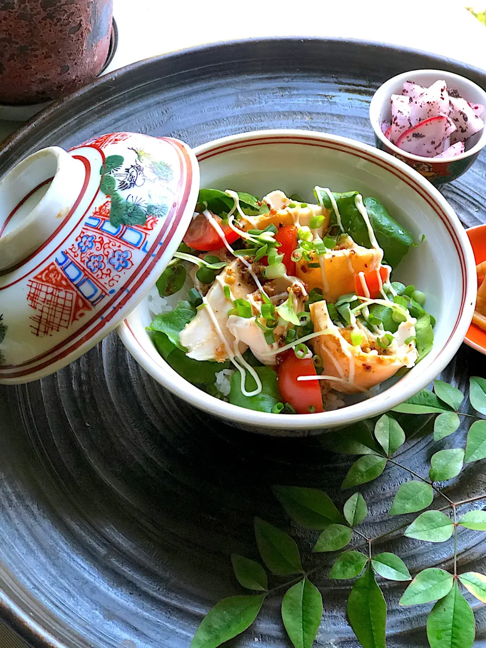 鶏ハムとクレソンのサラダ丼♪|ちーちさん