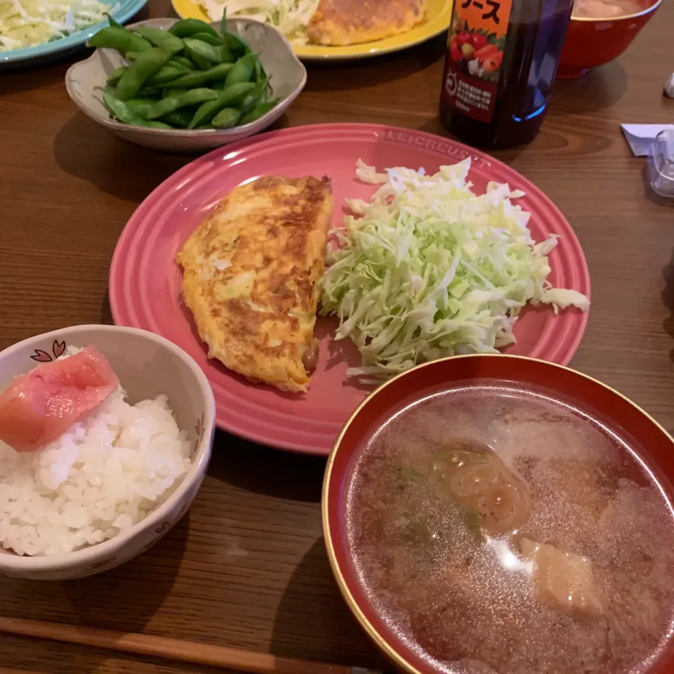 Snapdishの料理写真:2月10日夜は納豆オムレツ|とももさん