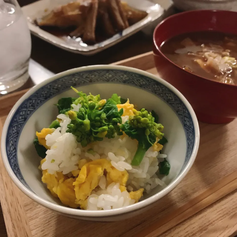 アッチさんの料理 菜の花ごはん|kayoさん