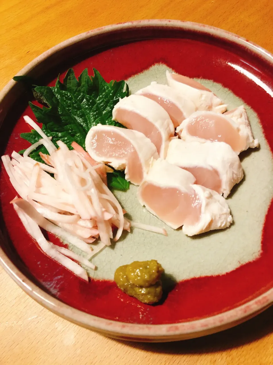 大山鶏の鳥わさ|角康広さん