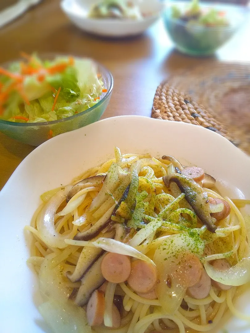 のんびり休日のお昼ごはん
「和風パスタ」|和泉の元気パパさん