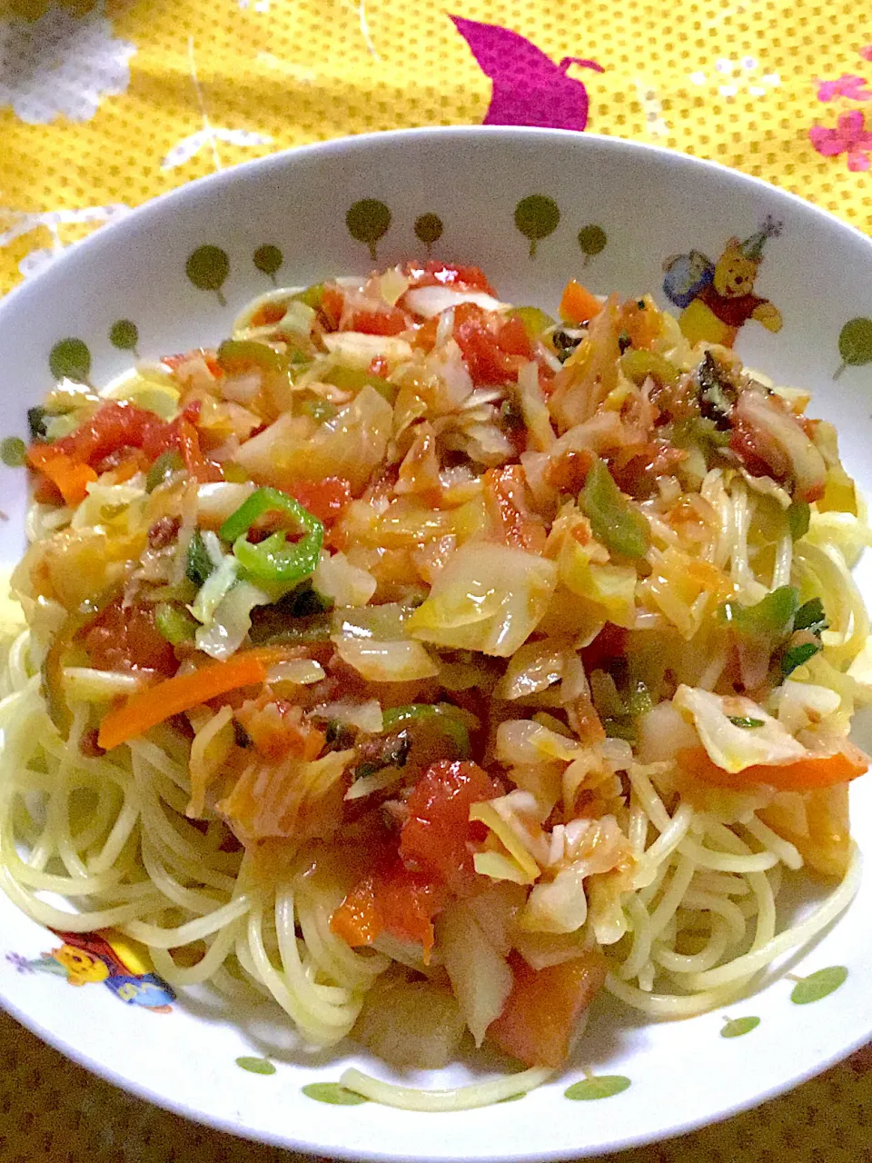 アンチョビとキャベツのトマト🍅ソースパスタ|掛谷節子さん