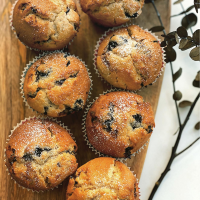 バレンタインマフィン　　ブルーベリー&チョコチップ&バナナ