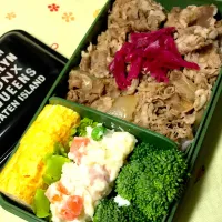 Snapdishの料理写真:牛丼弁当|りかさん