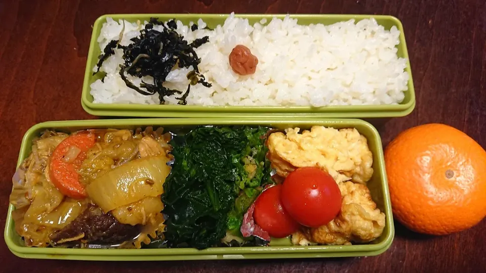 Snapdishの料理写真:チキンカレー弁当|りょーさん