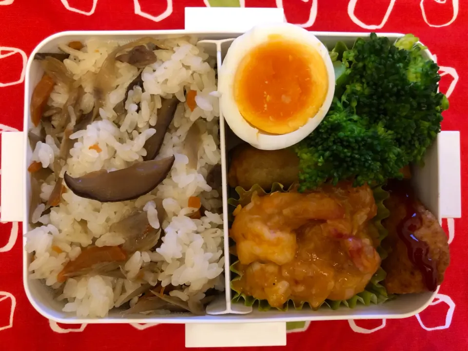 Snapdishの料理写真:鶏ごぼう混ぜごはん弁当|freeさん